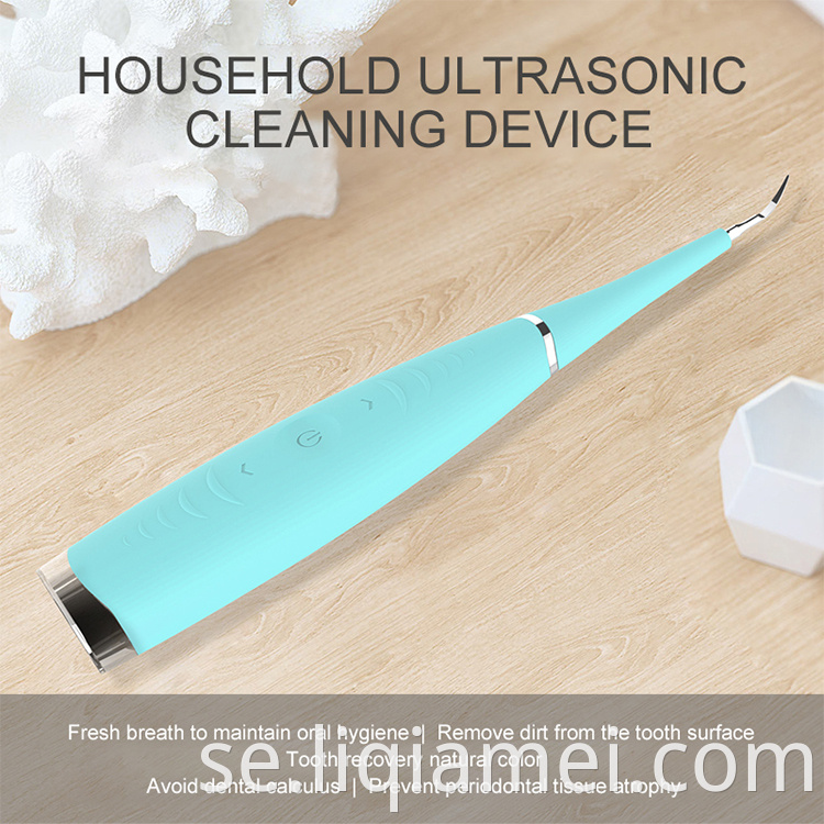 Mini Ultrasonic Electric Tooth Cleaner Portable Chargeable Waterproof Teeth Cleaning Machine